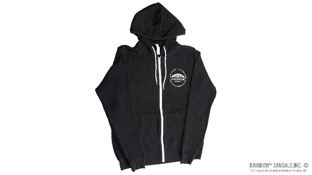 rainbow sandals Unisex Sweatshirt with Circle Logo on Front and Back