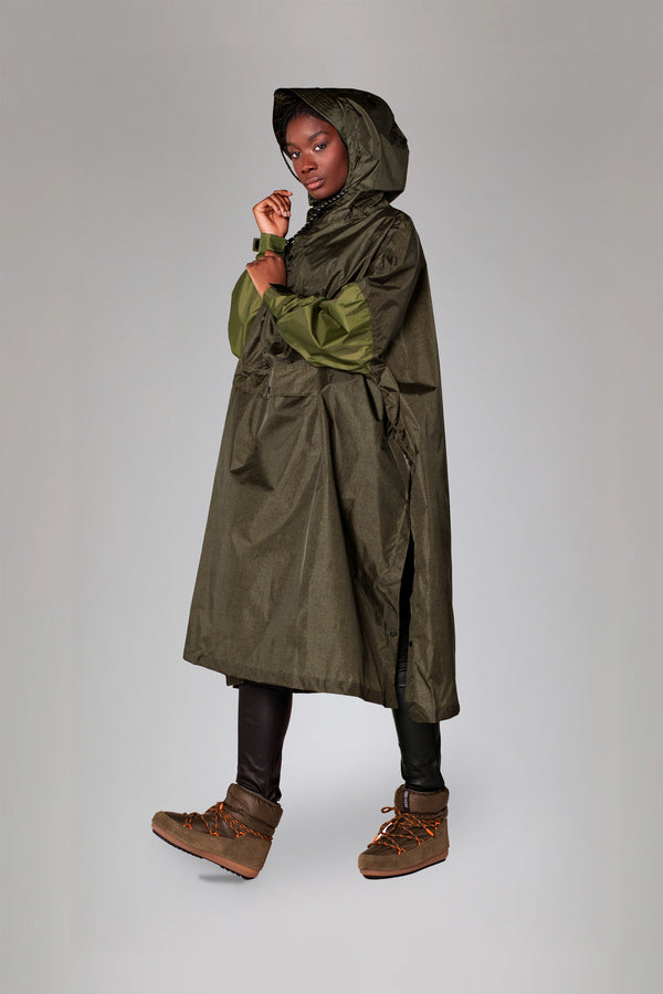 Rainkiss Herringbone - Rain Poncho