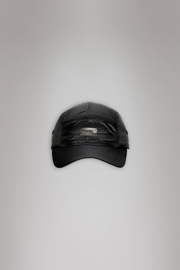 rains 5 Panel Ripstop Cap Black