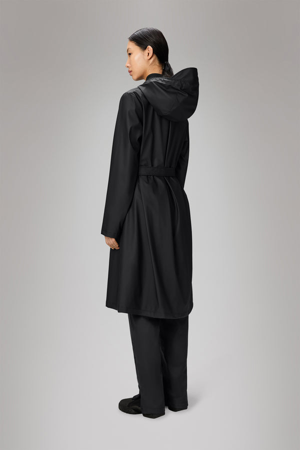 Rains A-Line Longer W Jacket Black