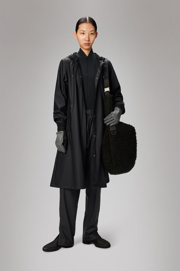 Rains A-Line Longer W Jacket Black