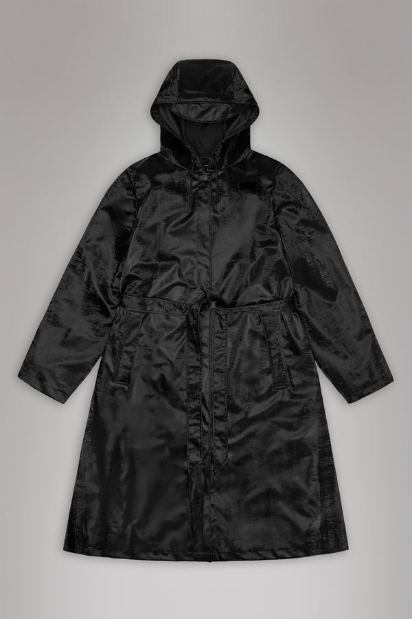 Rains A-Line Longer W Jacket Coal