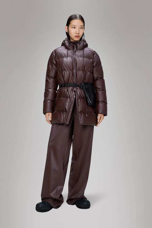 Rains Alta Long Puffer String W Jacket Depth