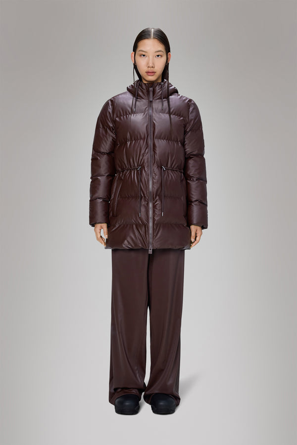 rains Alta Long Puffer String W Jacket Depth