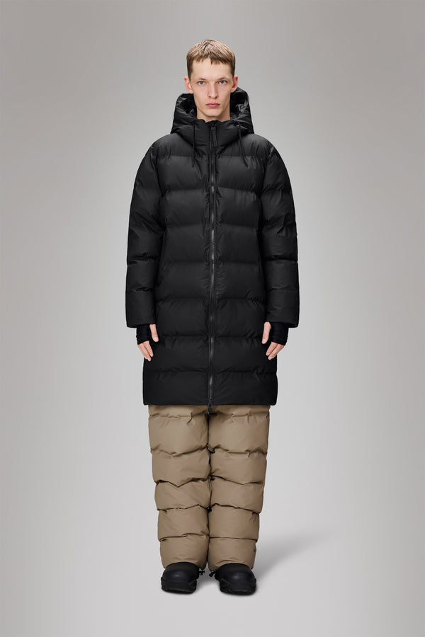 Rains Alta Longer Puffer Jacket Black