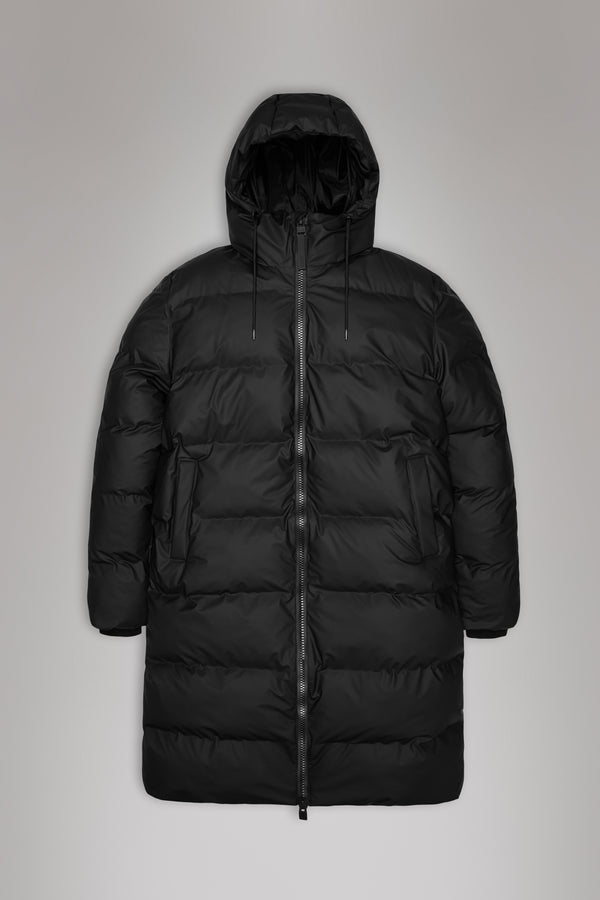 Rains Alta Longer Puffer Jacket Black