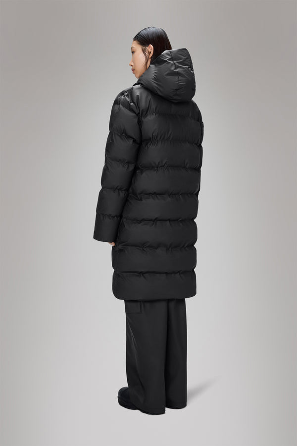 Rains Alta Longer Puffer Jacket Black