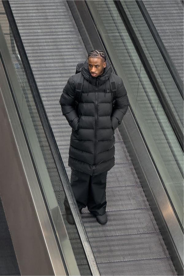 rains Alta Longer Puffer Jacket Black