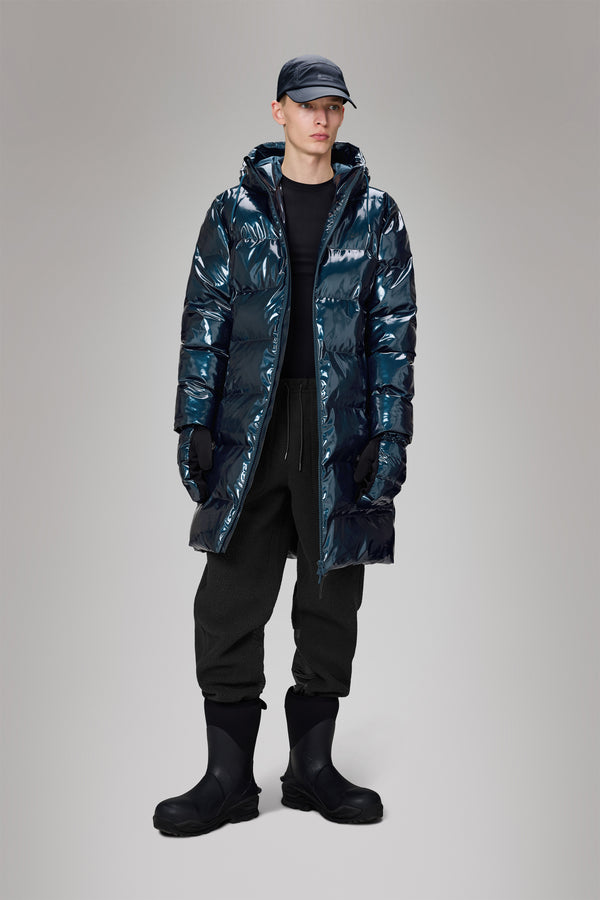 Rains Alta Longer Puffer Jacket Spill