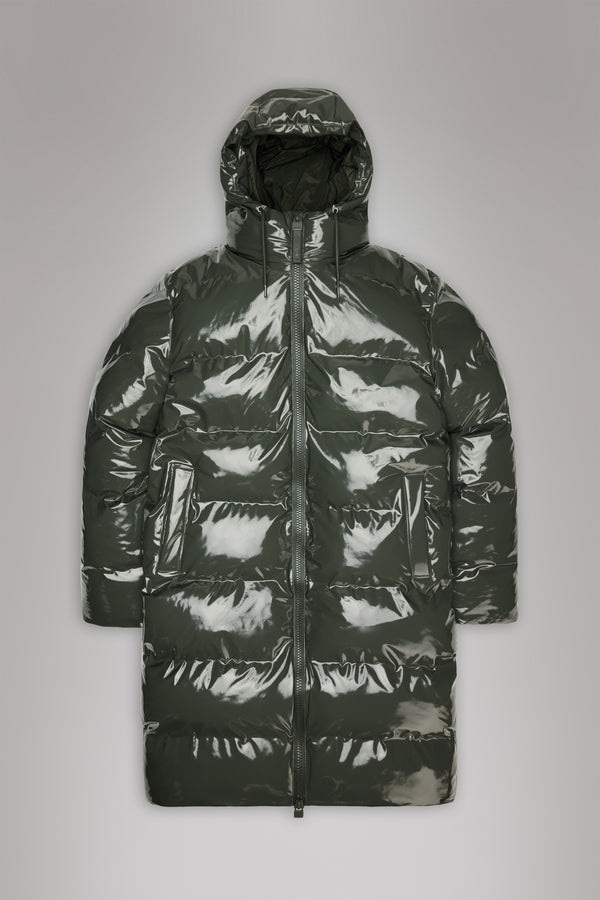 Rains Alta Longer Puffer Jacket Swamp