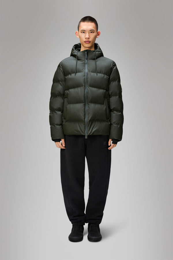 Rains Alta Puffer Jacket Green
