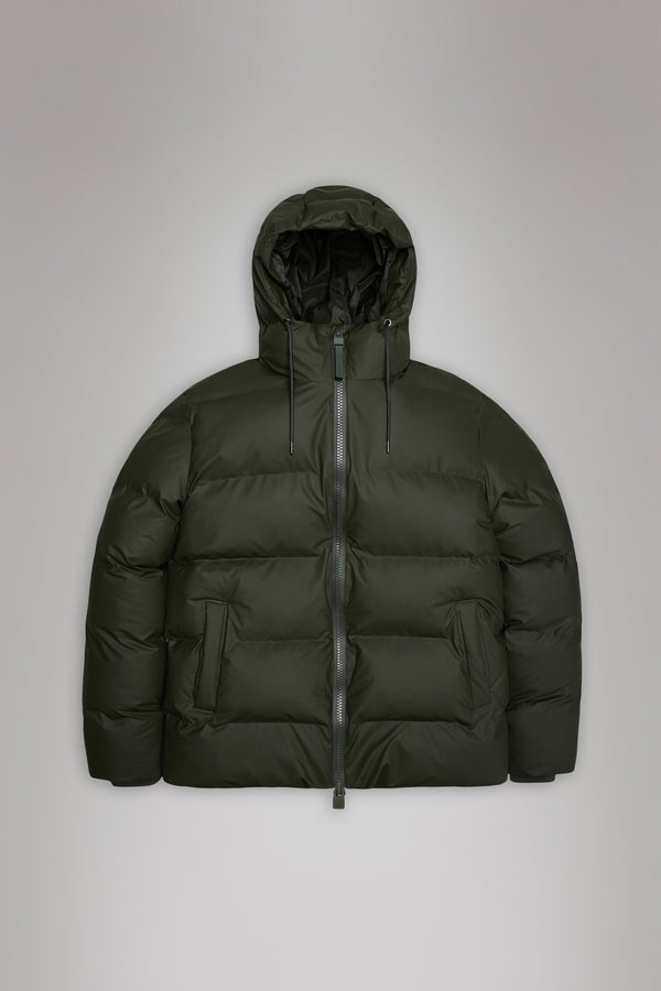 Rains Alta Puffer Jacket Green