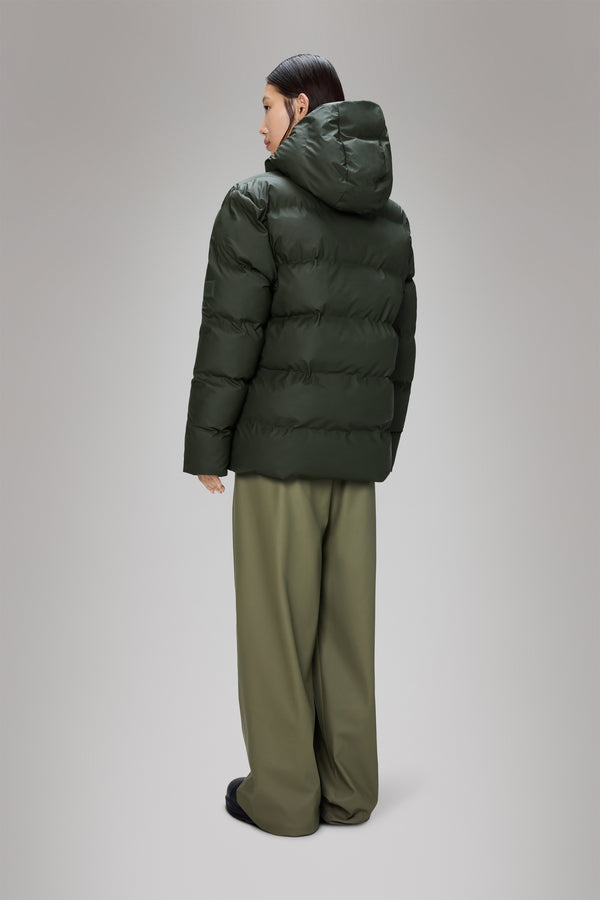 Rains Alta Puffer Jacket Green