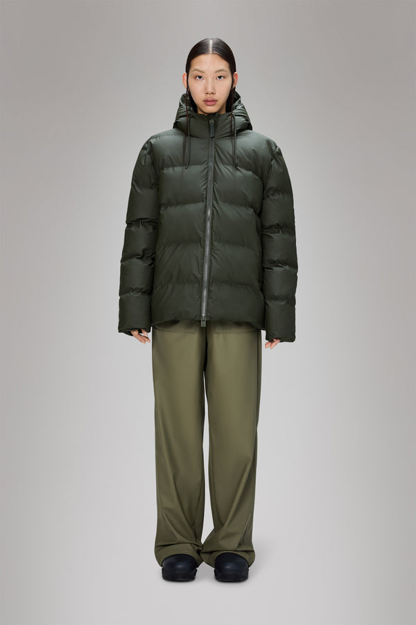 rains Alta Puffer Jacket Green