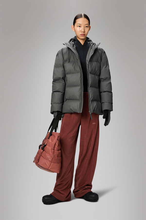 Rains Alta Puffer Jacket Grey