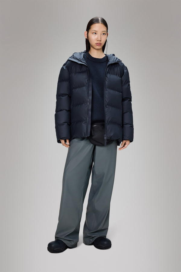 Rains Alta Puffer Jacket Navy