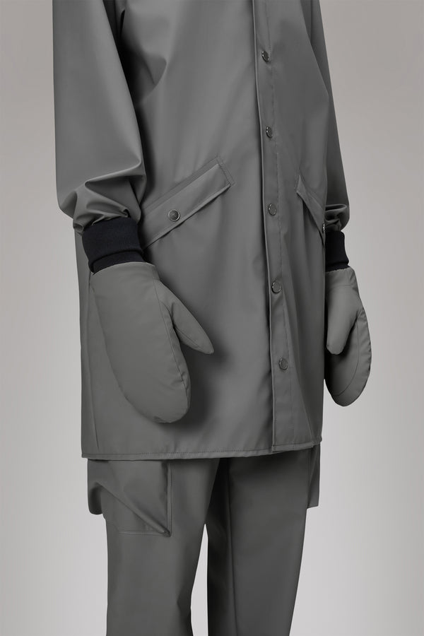 Rains Alta Puffer Mittens Grey