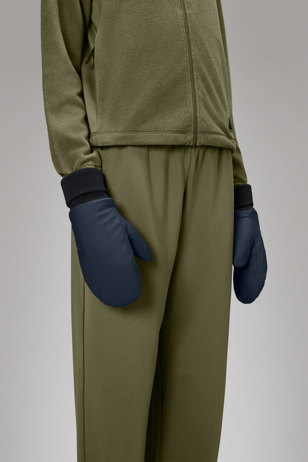 Rains Alta Puffer Mittens Navy