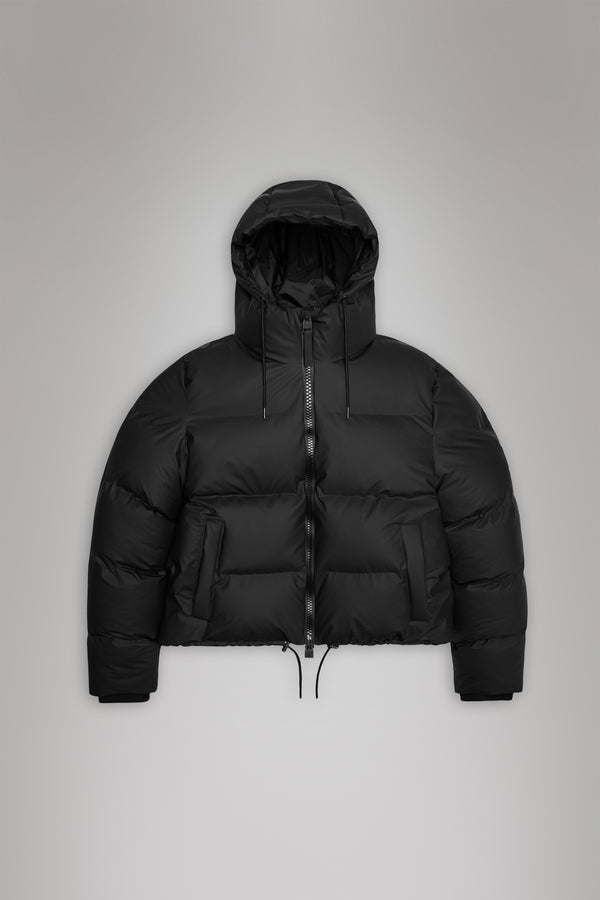 Rains Alta Short Puffer Jacket Black