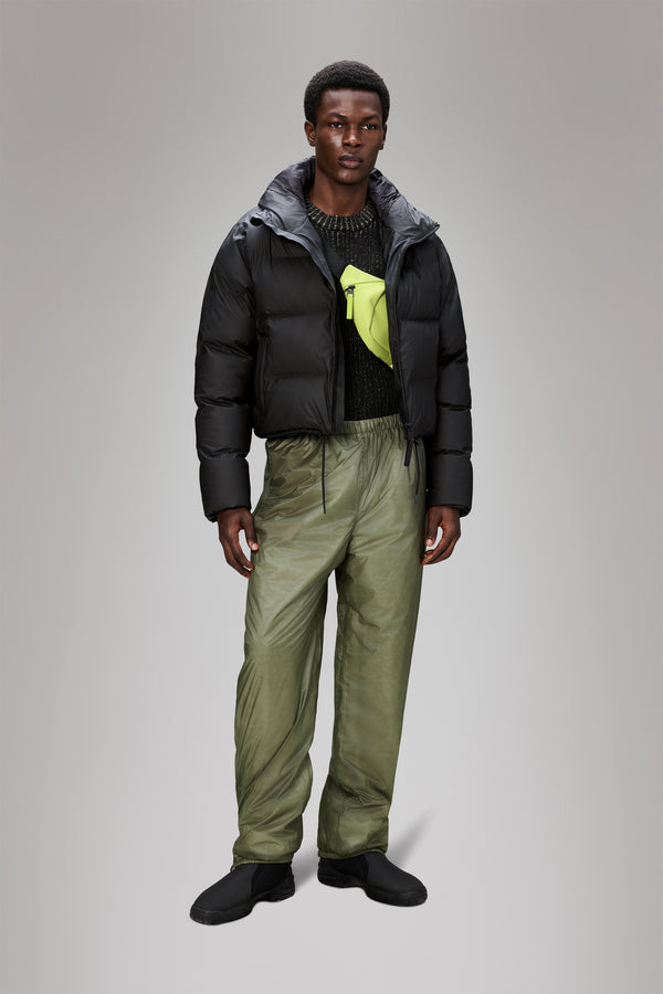 Rains Alta Short Puffer Jacket Black