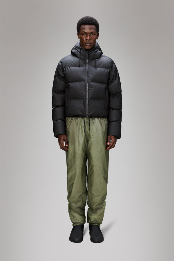 rains Alta Short Puffer Jacket Black