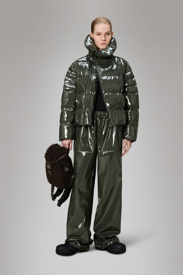 Rains Alta Vision Short Puffer Jacket Swamp