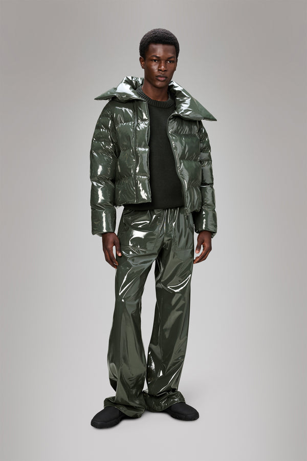 Rains Alta Vision Short Puffer Jacket Swamp