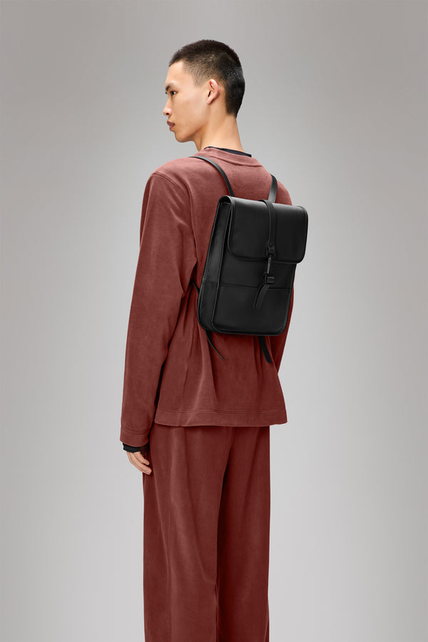 Rains Backpack Micro Black Grain