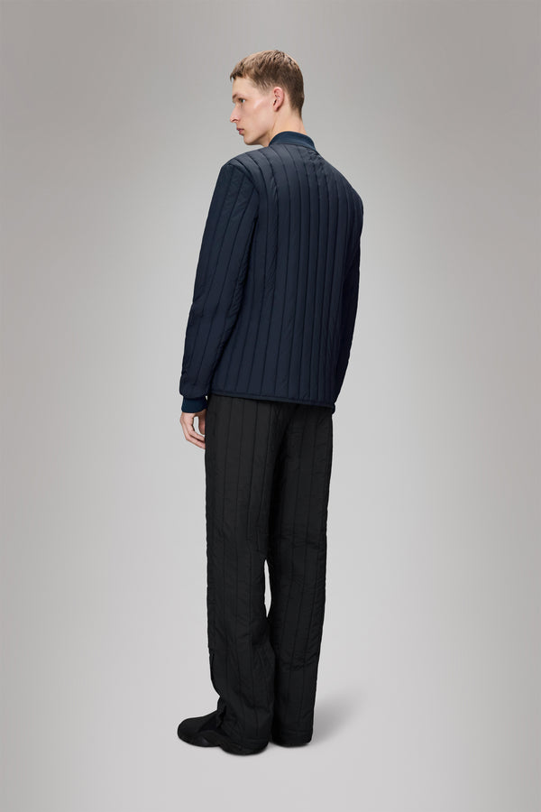 Rains Banja Liner Bomber Jacket Navy