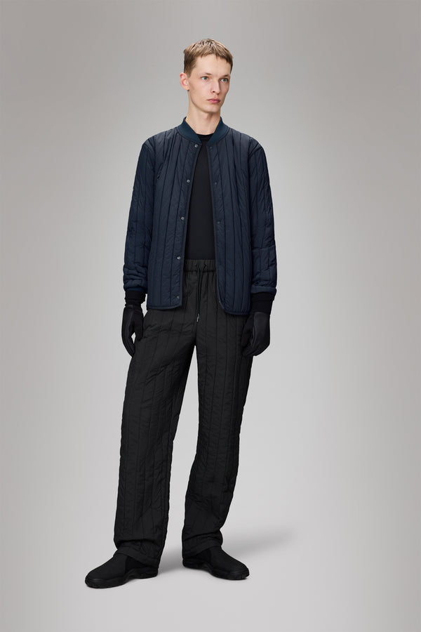 Rains Banja Liner Bomber Jacket Navy