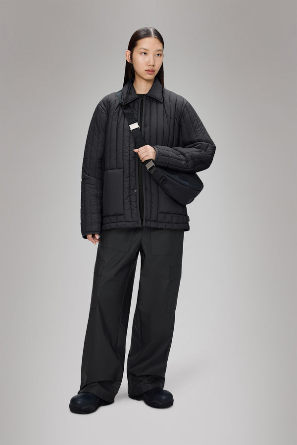 Rains Banja Liner Overshirt Black