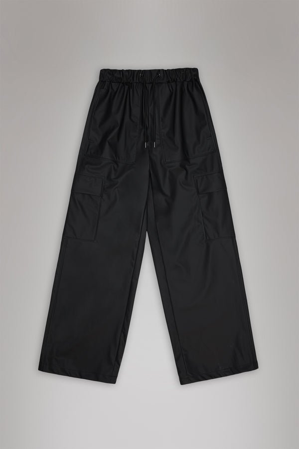 Rains Cargo Rain Pants Wide Black
