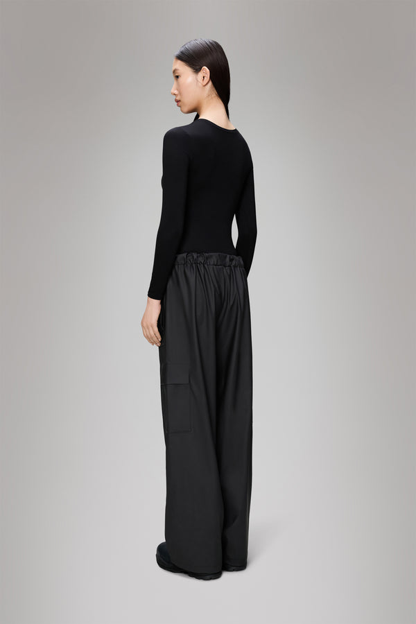 Rains Cargo Rain Pants Wide Black