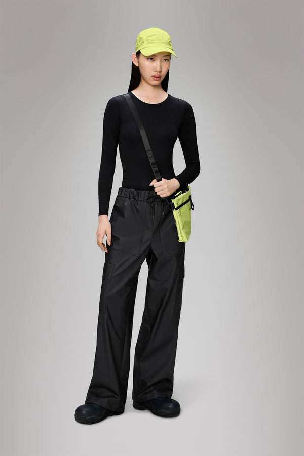 Rains Cargo Rain Pants Wide Black
