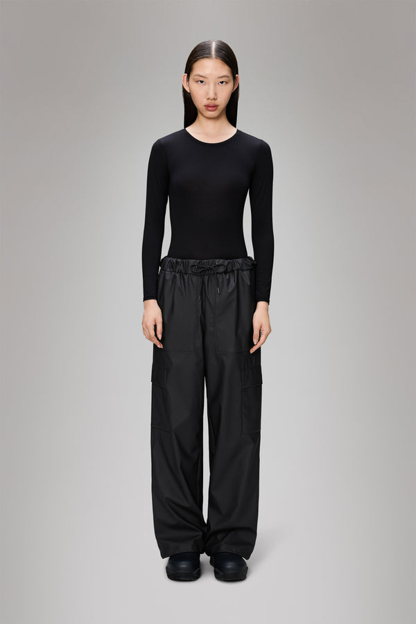 rains Cargo Rain Pants Wide Black