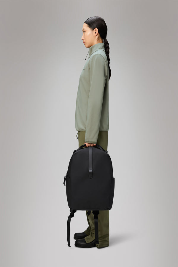 Rains Clip Front Backpack Black