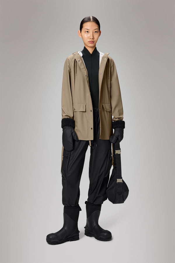 Rains Curve Jacket Beige