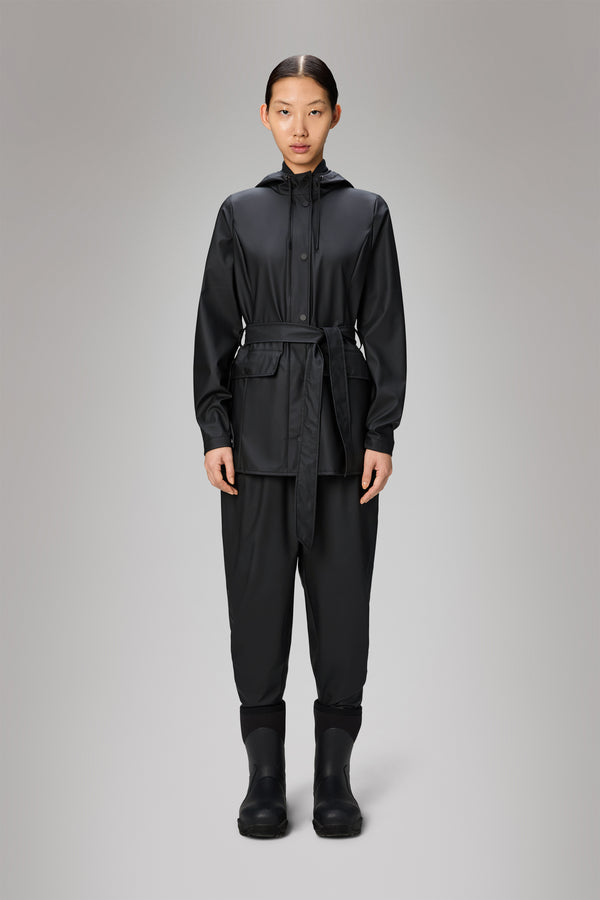 rains Curve Jacket Black