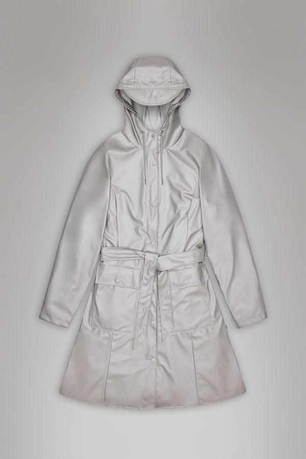 Rains Curve Long Jacket Nimbus
