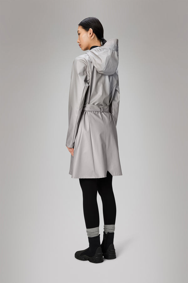 Rains Curve Long Jacket Nimbus