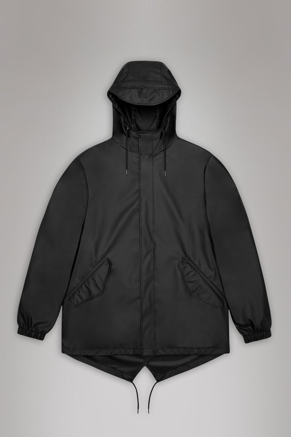 Rains Fishtail Jacket Black