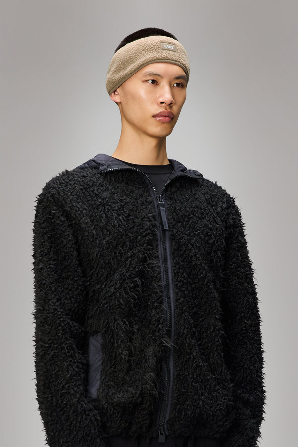 Rains Fleece Headband Beige