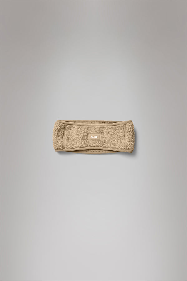 rains Fleece Headband Beige