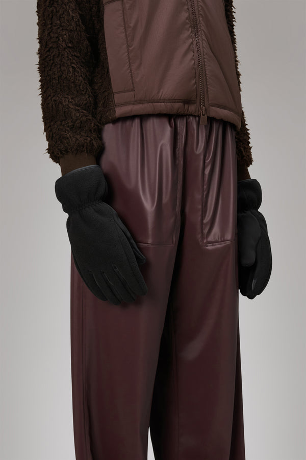 Rains Heavy Fleece Gloves Black