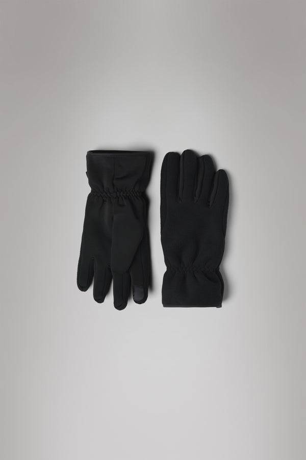 rains Heavy Fleece Gloves Black