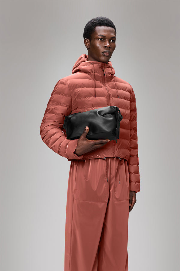 Rains Hilo Wash Bag Black Grain