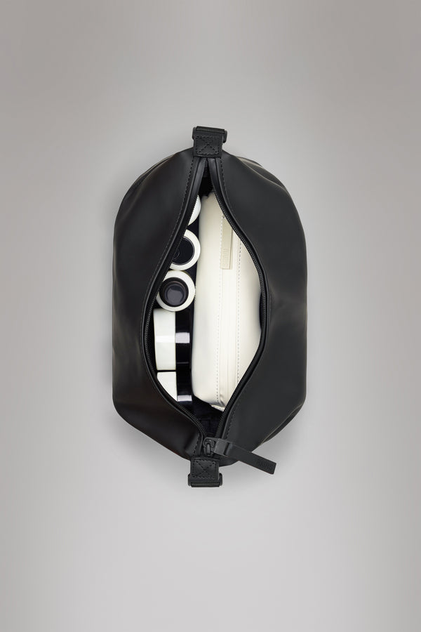 Rains Hilo Wash Bag Black Grain