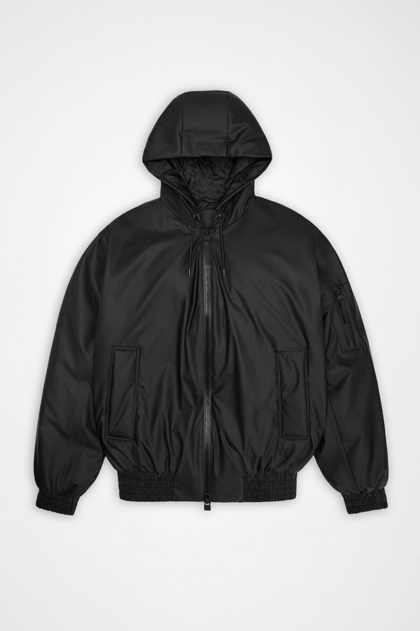 Rains Lohja Insulated Bomber Jacket Black