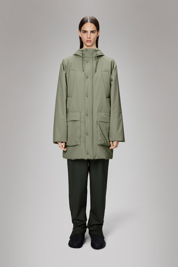 rains Lohja Long Insulated Cargo Jacket Drift