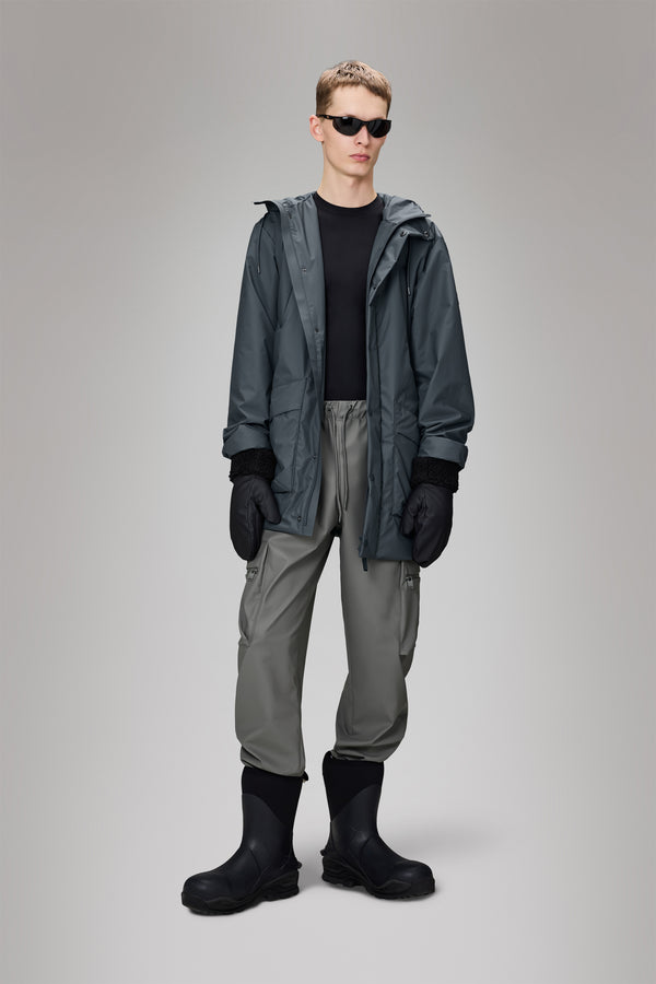 Rains Lohja Long Insulated Cargo Jacket Lagoon